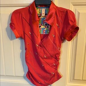 Pepe Jeans Vibrant Pink satin TrimWomen's Shirt